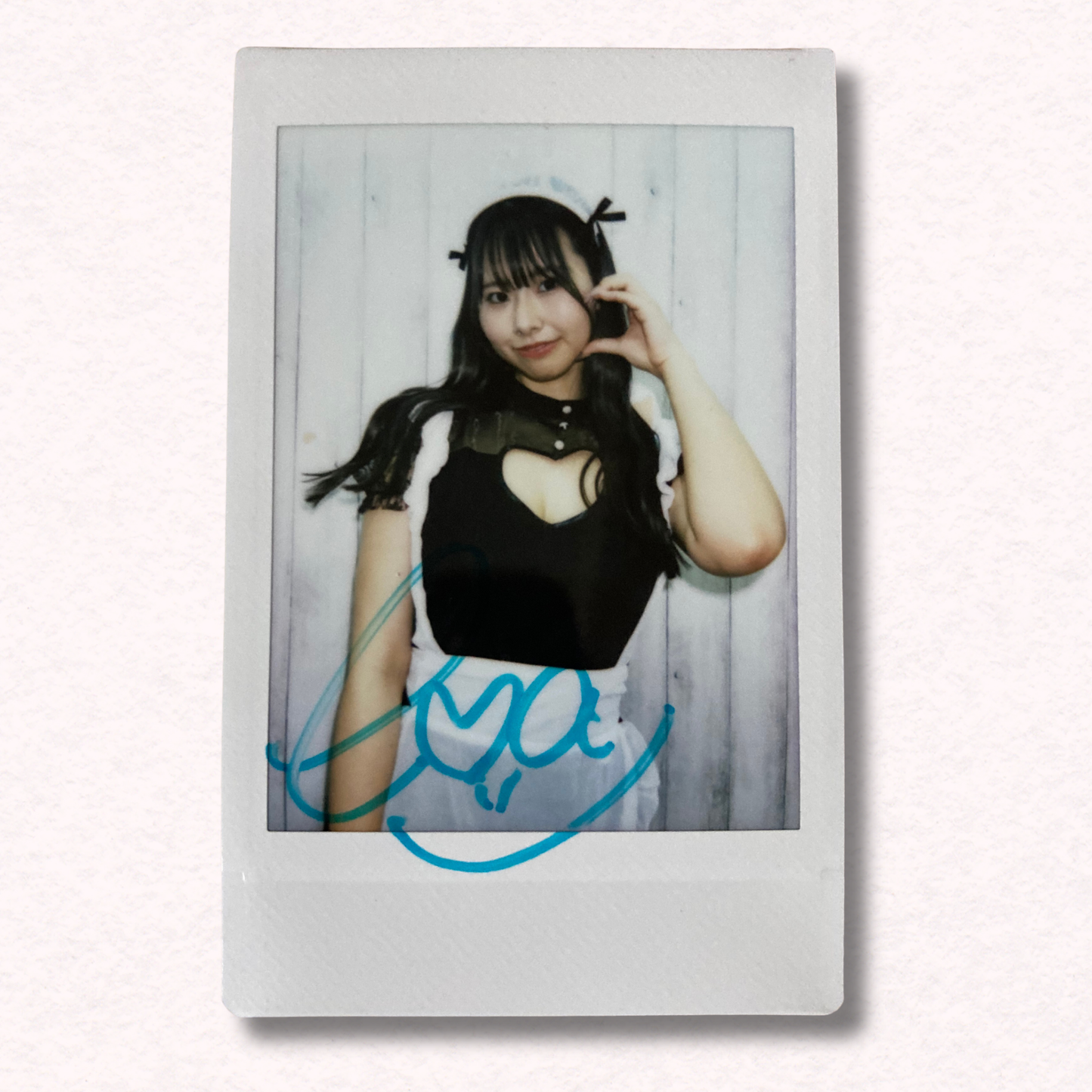 Toa Kiyomiya Cheki Instax Polaroid Photo Autographed Signed Authentic Japan