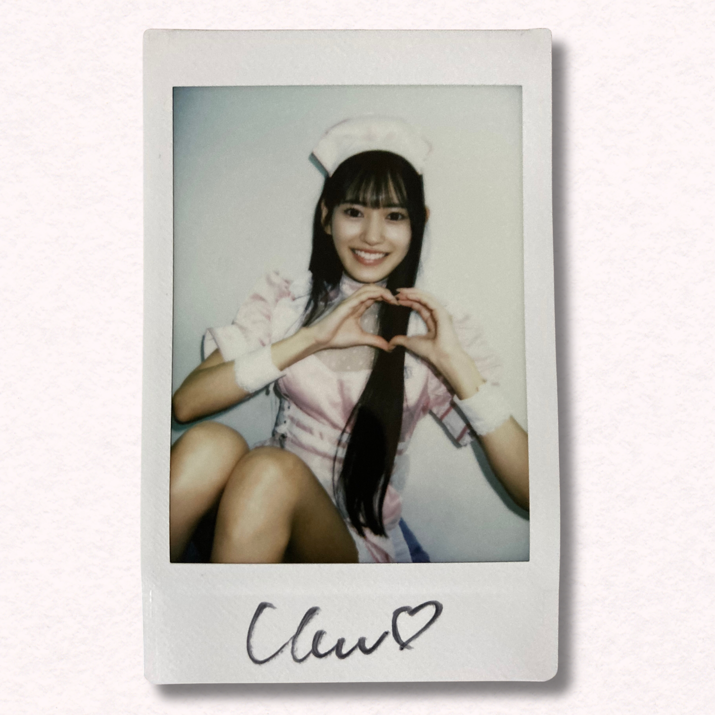 Umi Yatsugake Cheki Instax Polaroid Photo Autographed Signed Authentic Japan