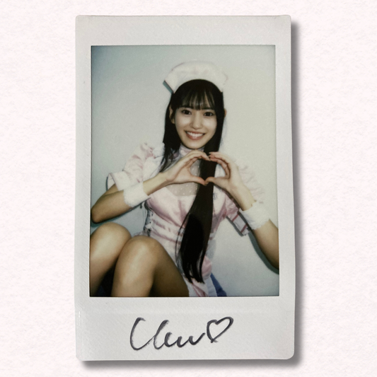 Umi Yatsugake Cheki Instax Polaroid Photo Autographed Signed Authentic Japan