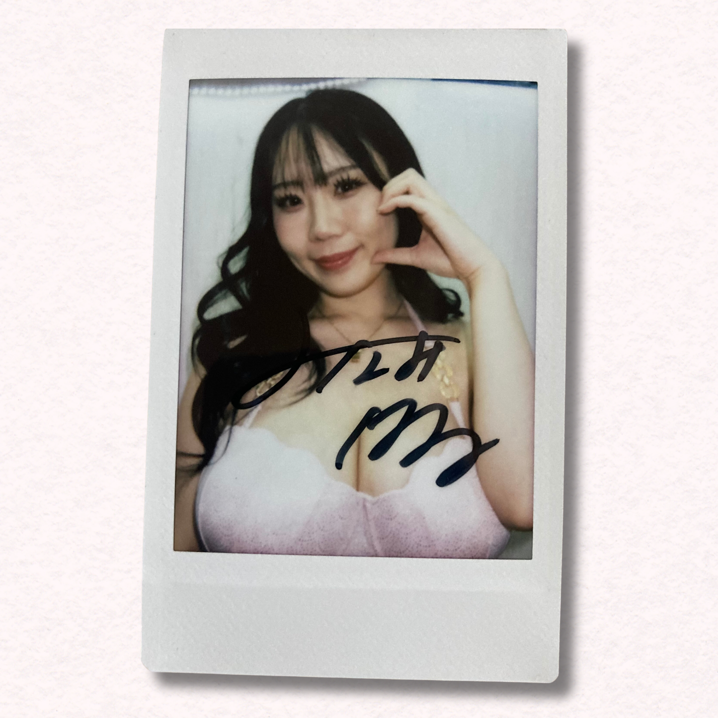 Haru Minami Cheki Instax Polaroid Photo Autographed Signed Authentic Japan