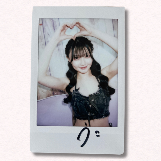 Uta Miyoshi Cheki Instax Polaroid Photo Autographed Signed Authentic Japan