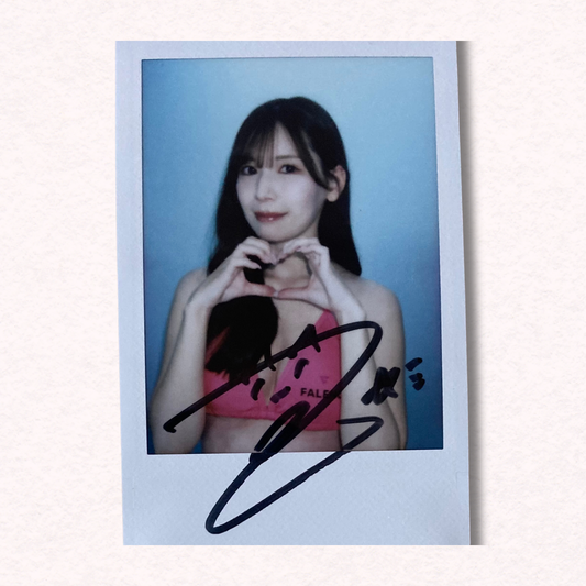 Tsumugi Akari Cheki Instax Polaroid Photo Autographed Signed Authentic Japan