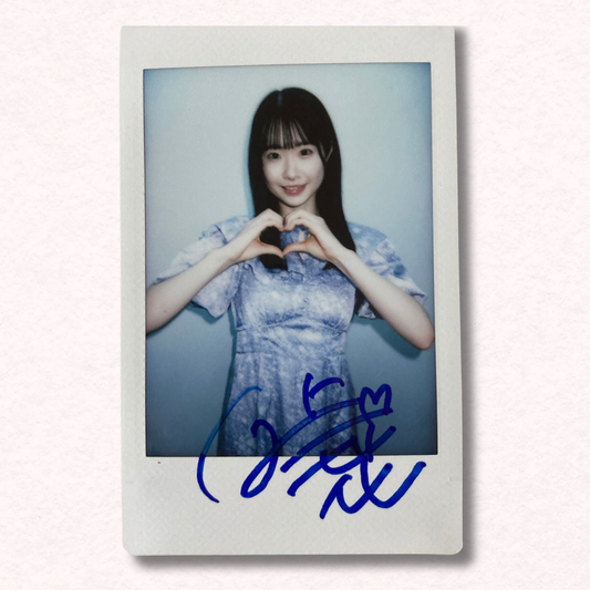 Emika Shirakami Cheki Instax Polaroid Photo Autographed Signed Authentic Japan