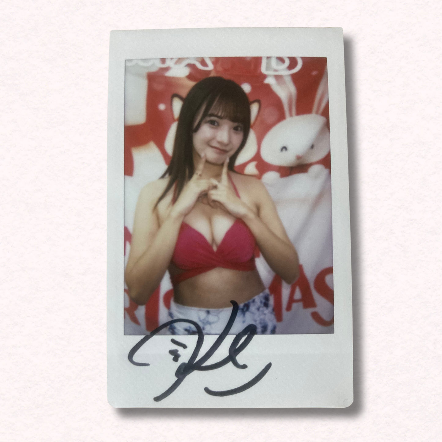 Koiki Nagisa Cheki Instax Polaroid Photo Autographed Signed Authentic Japan