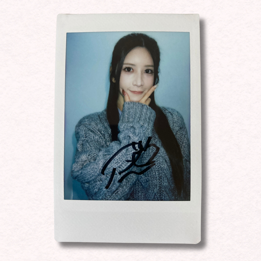 Riri Nanatsumori Cheki Instax Polaroid Photo Autographed Signed Authentic Japan