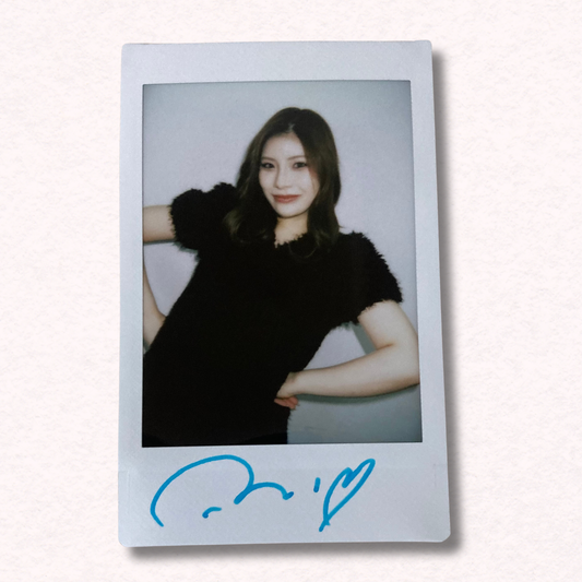 Rei Kamiki Cheki Instax Polaroid Photo Autographed Signed Authentic Japan
