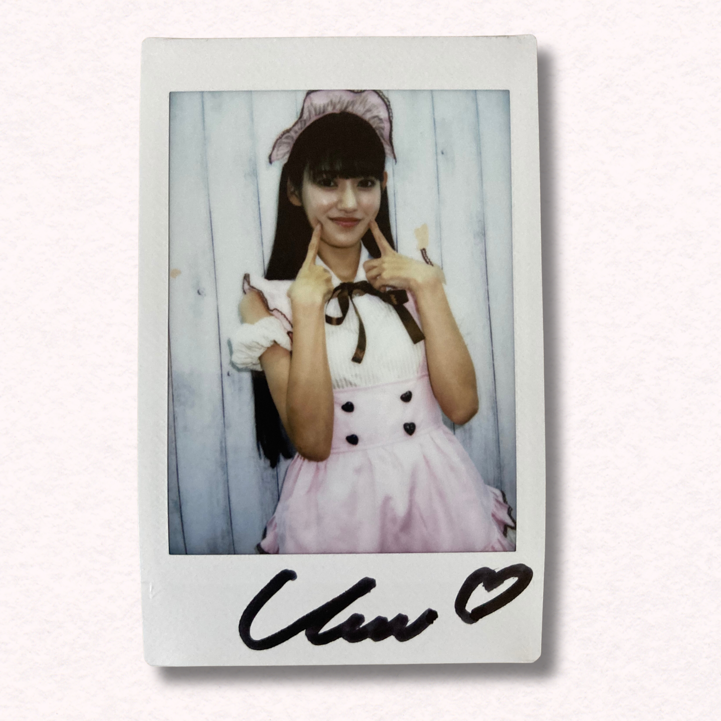 Umi Yatsugake Cheki Instax Polaroid Photo Autographed Signed Authentic Japan