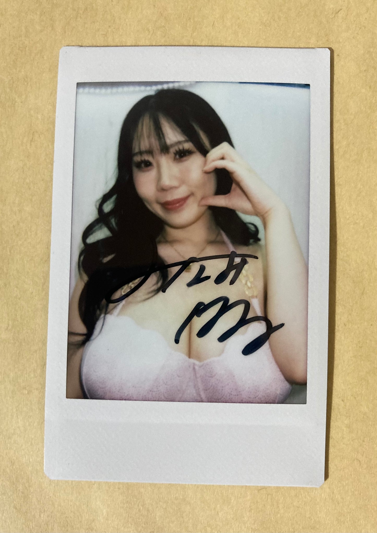 Haru Minami Cheki Instax Polaroid Photo Autographed Signed Authentic Japan