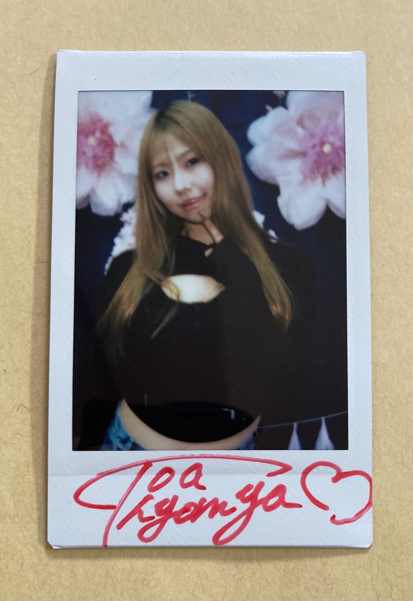 Toa Kiyomiya Cheki Instax Polaroid Photo Autographed Signed Authentic Japan