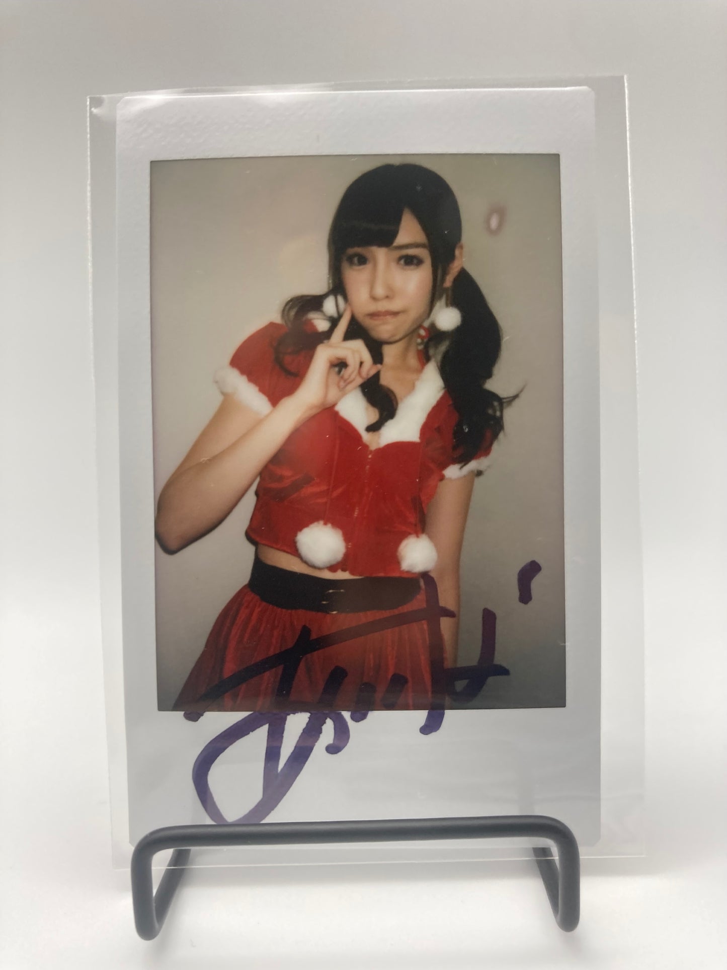 Arina Arata Cheki Instax Polaroid Photo Autographed Signed Authentic Japan