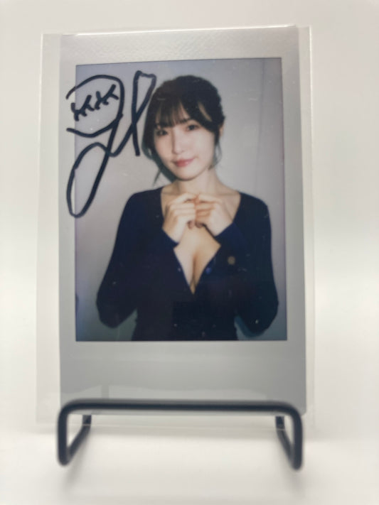 Tsugumi Hara Cheki Instax Polaroid Photo Autographed Signed Authentic Japan