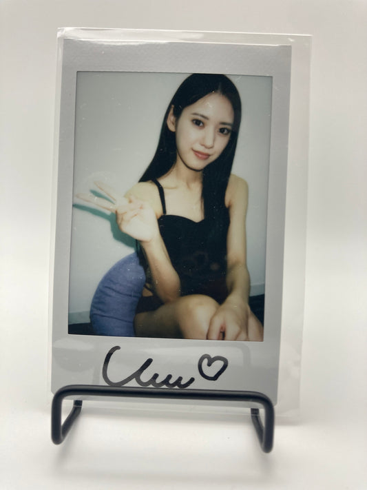 Umi Yatsugake Cheki Instax Polaroid Photo Autographed Signed Authentic Japan