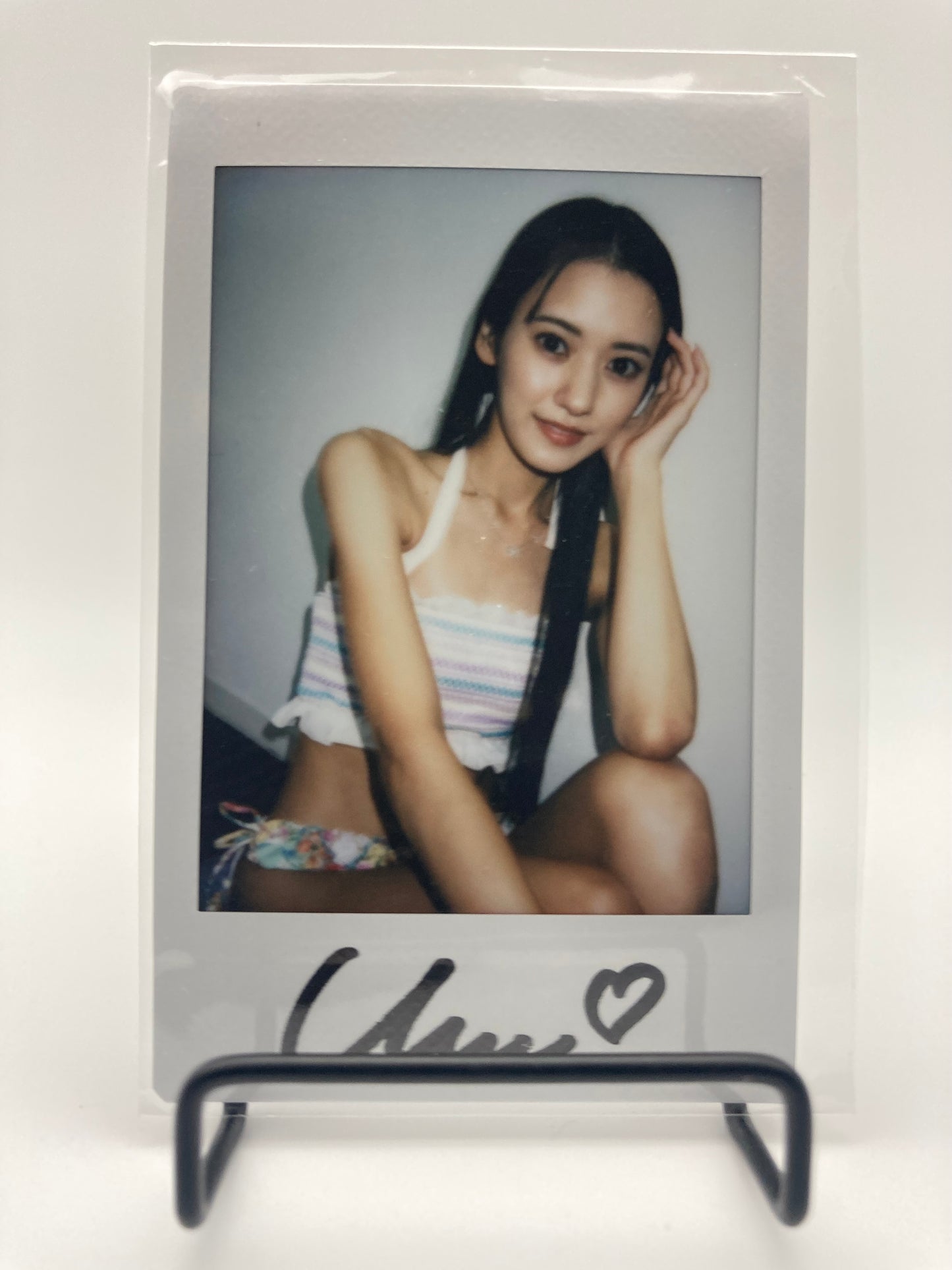 Umi Yatsugake Cheki Instax Polaroid Photo Autographed Signed Authentic Japan