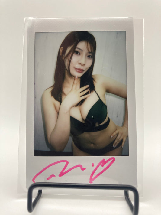 Rei Kamiki Cheki Instax Polaroid Photo Autographed Signed Authentic Japan
