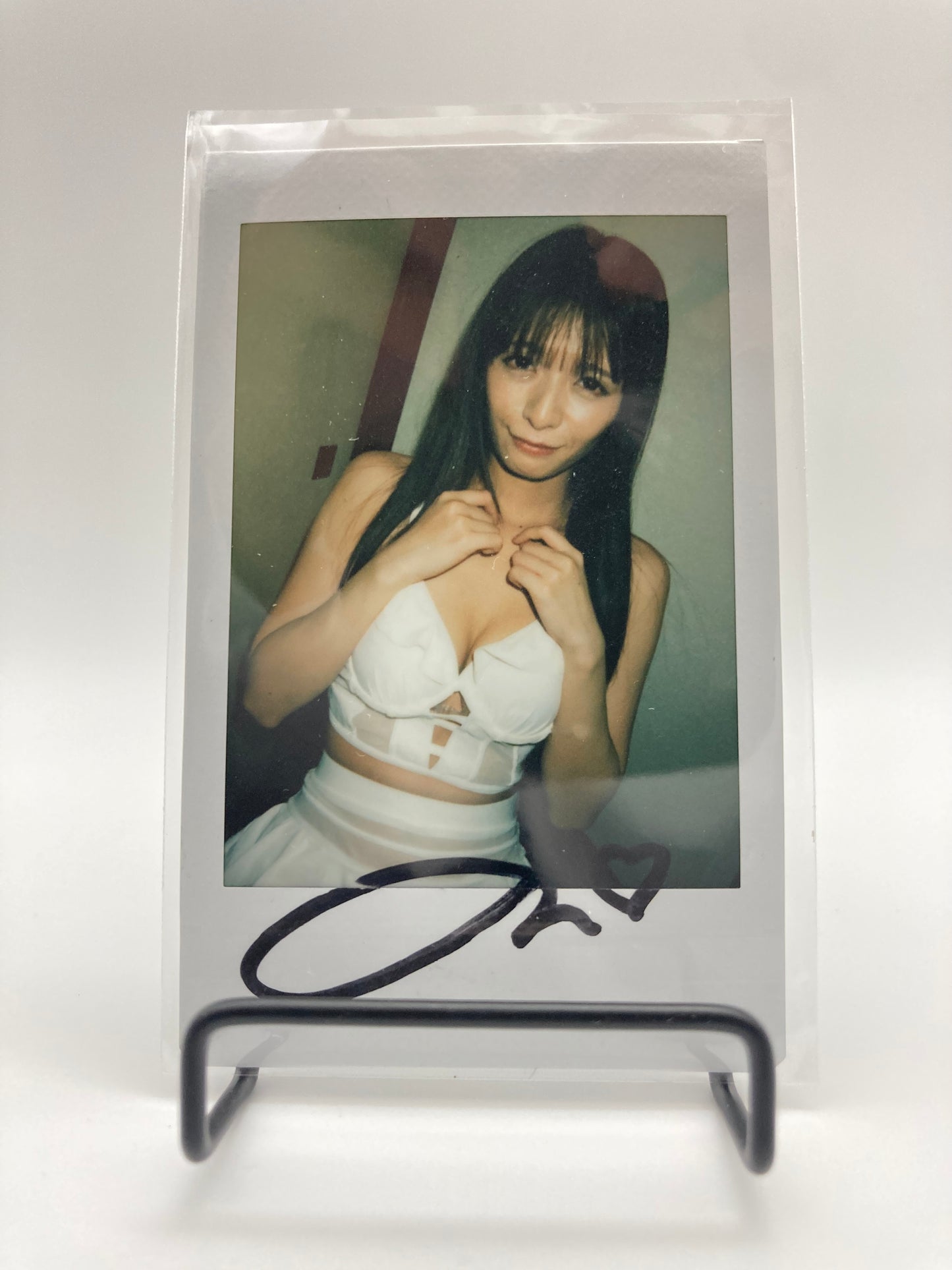 Non Nonoura Cheki Instax Polaroid Photo Autographed Signed Authentic Japan