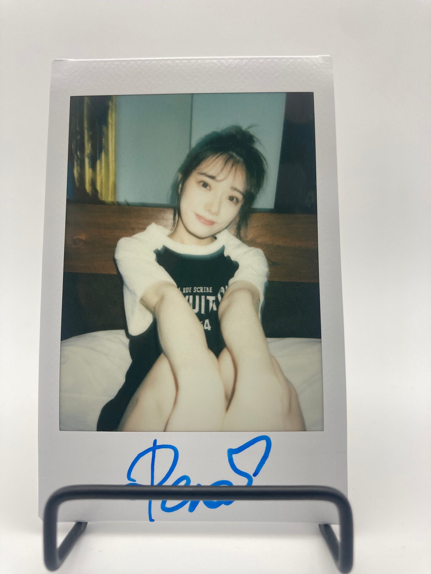 Rena Miyashita Cheki Instax Polaroid Photo Autographed Signed Authentic Japan